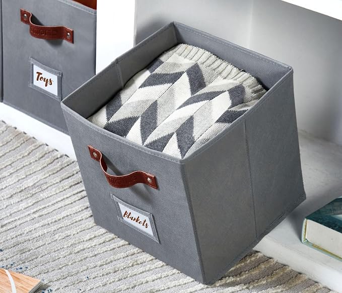 DECOMOMO Storage Cubes, Fabric Organizer Bins - Image 8