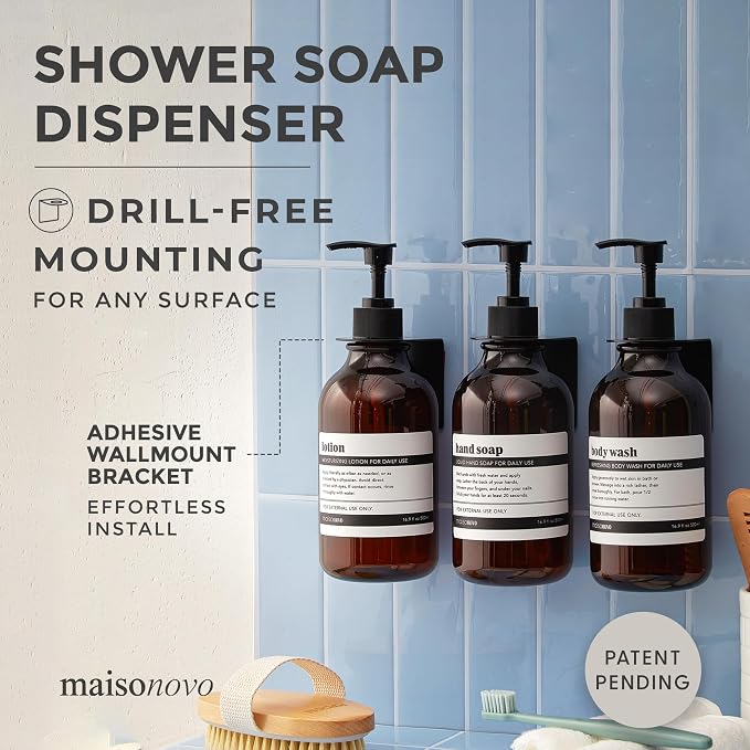 MaisoNovo Shampoo and Conditioner Dispenser - Image 2