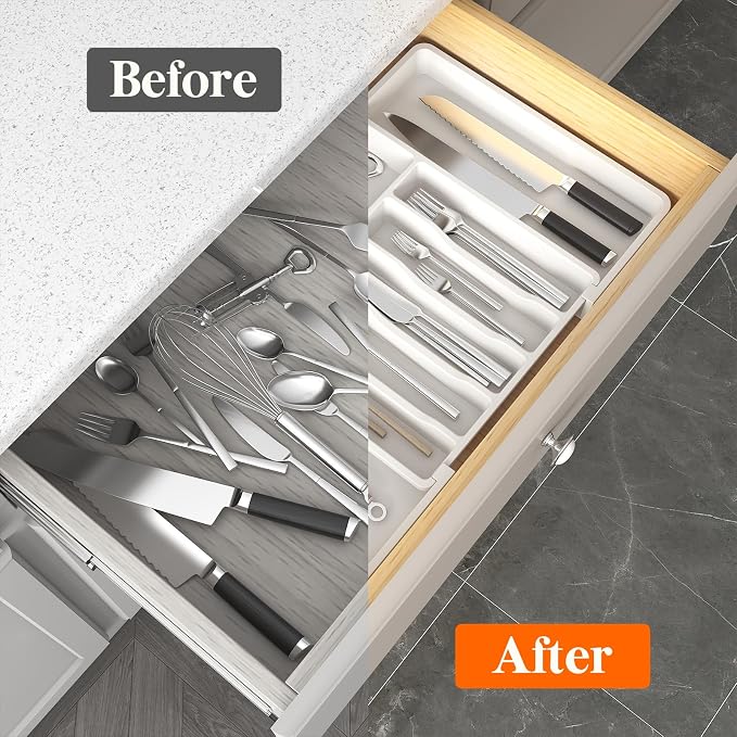 Lifewit Silverware Drawer Organizer and Utensil Organizer Set, Expandable - Image 5