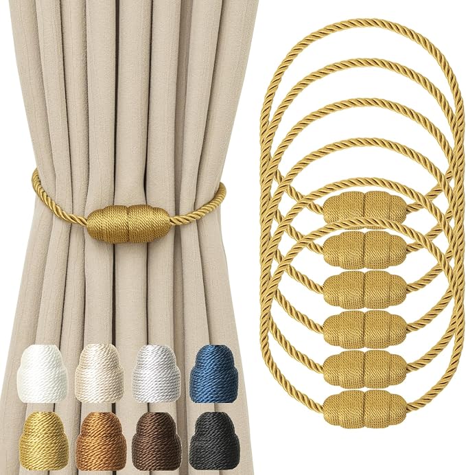 Magnetic Curtain Tiebacks Rope Curtain Tie Backs by CurtainTiebacks