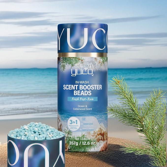 YUCO Scent Beads Laundry Natural, Ultra-Concentrated Two-Color Laundry Beads by YUCO