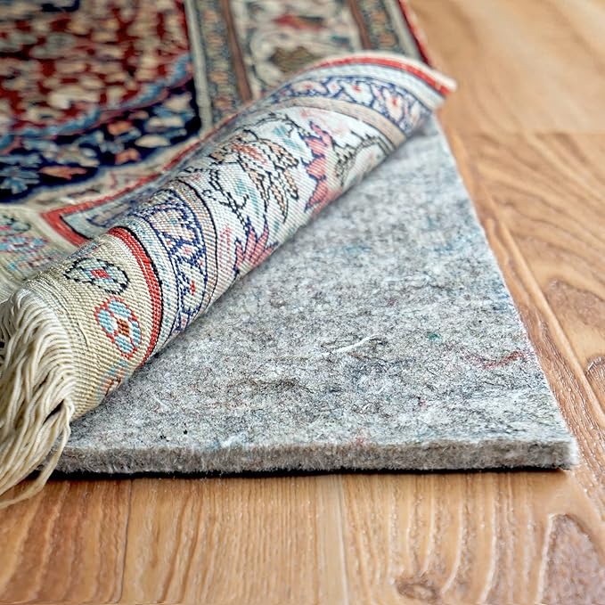 RUGPADUSA - Dual Surface - 7'6" x 9'6" - 1/4" Thick - Felt + Rubber - Non-Slip by RugPadUSA