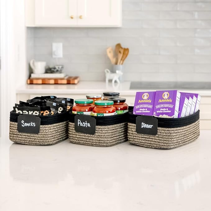 NaturalCozy 11.8"x8"x4.5” Rectangle Storage Baskets - Image 8