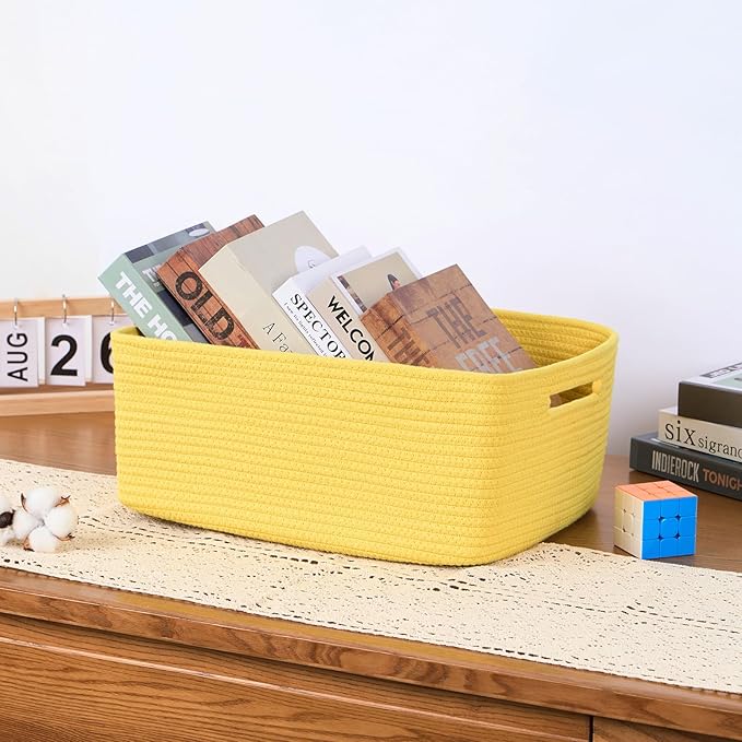 Large Storage Baskets for Organizing, Closet Shelf Baskets for Clothes Blanket - Image 5