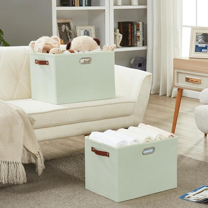 3-Pack Foldable Fabric Storage Bins - Image 7