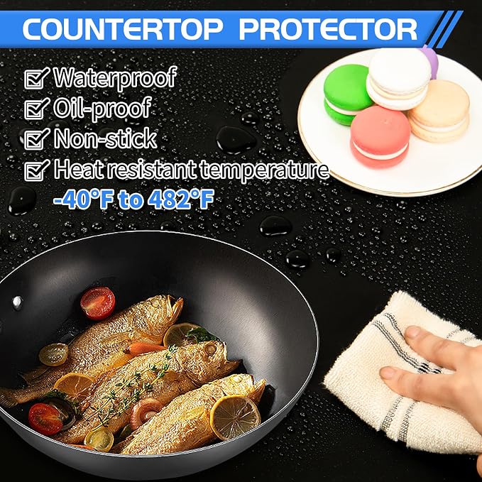 Warome Silicone Mat, Nonstick Silicone Craft Mat/Placemats, Washable Silicone - Image 3