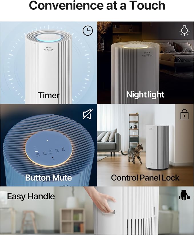 COWAY Air Purifiers for Large Room Whole Home Up to 2, 640 ft², True HEPA - Image 11