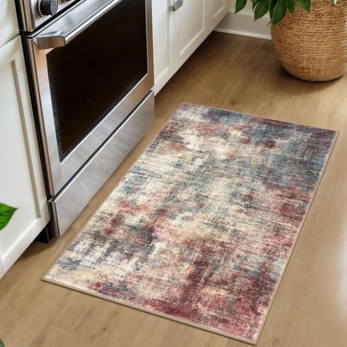 IOHOUZE Small Abstract Area Rug 2x3 Ft Entryway Rugs Washable Door Mat Indoor - Image 8
