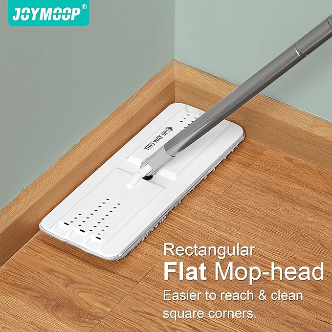 JOYMOOP Easy Clean and Self-Squeezing Microfiber Flat Mop and Bucket System - Image 3