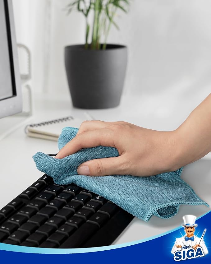 MR.SIGA Microfiber Cleaning Cloth, All-Purpose Microfiber Towels, Streak Free - Image 8