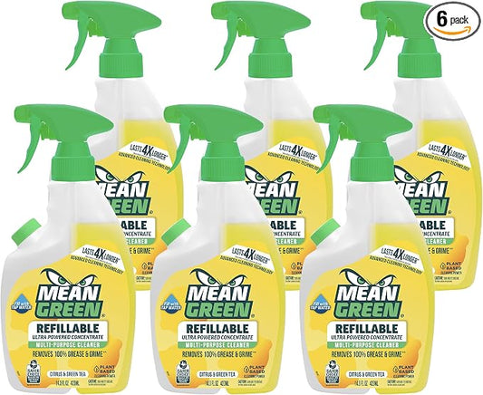 Mean Green Refillable Ultra Powered CONCENTRATE Multi-Purpose Cleaner, Citrus & by MeanGreen