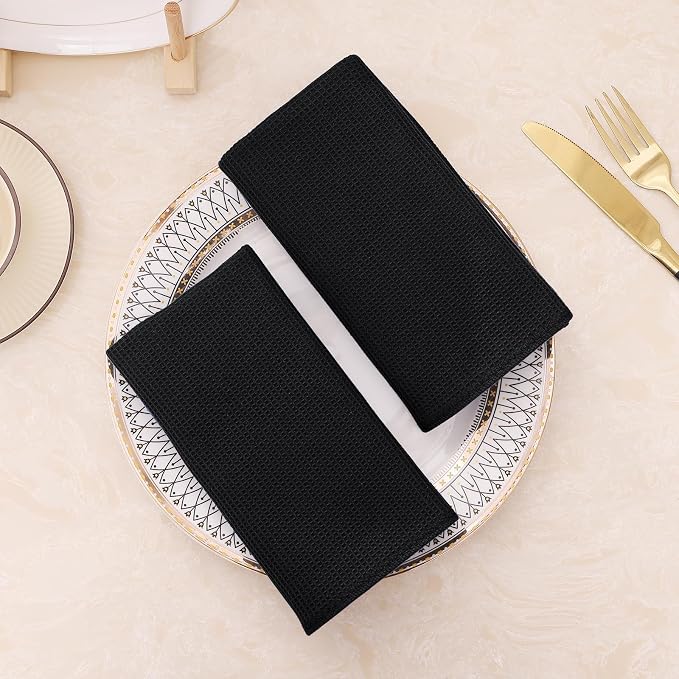 Homaxy 100% Cotton Kitchen Towels and Dishcloths Set - Image 8
