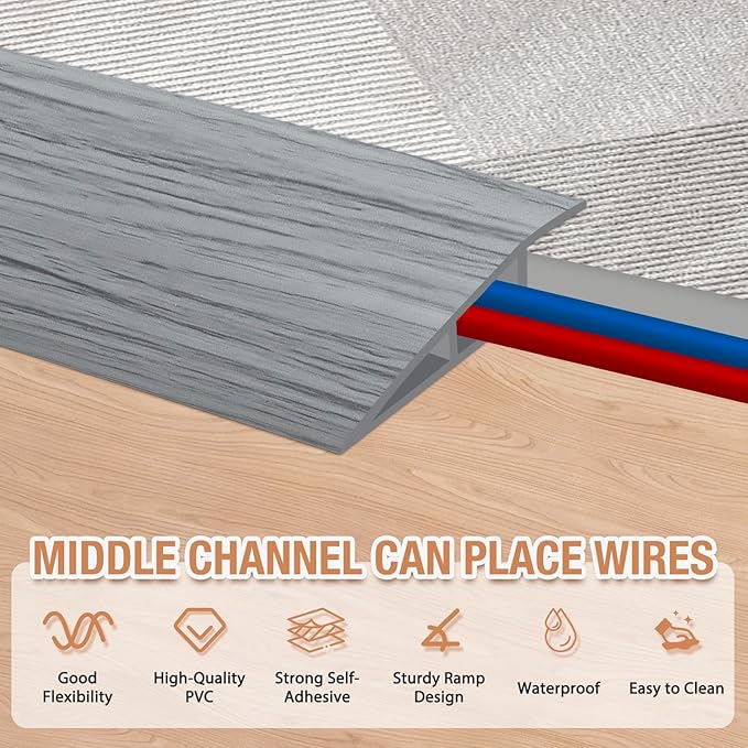 Floor Transition Strip Self Adhesive Vinyl Door Threshold - Image 3