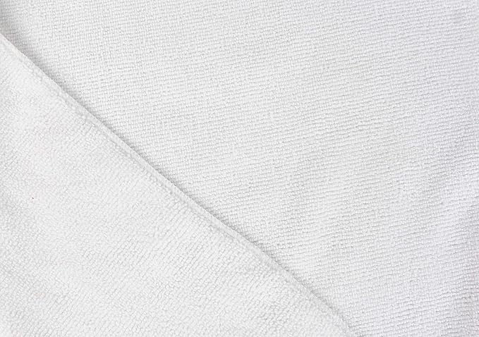 Tricol Clean Professional Extra-Thick Microfiber Cleaning Cloth 12 Pack White - Image 5