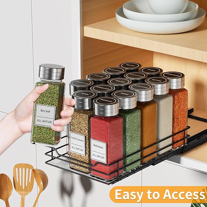 RCHYFEED Pull Out Spice Rack Organizer - Image 3