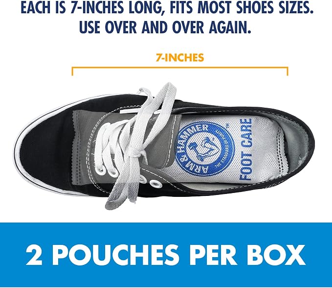 Arm & Hammer In-Shoe Odor Destroying Pouches, Shoe Deodorizer Insert - Image 7