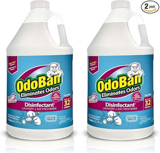 OdoBan Disinfectant Concentrate and Odor Eliminator, Made in the USA, Cotton by OdoBan