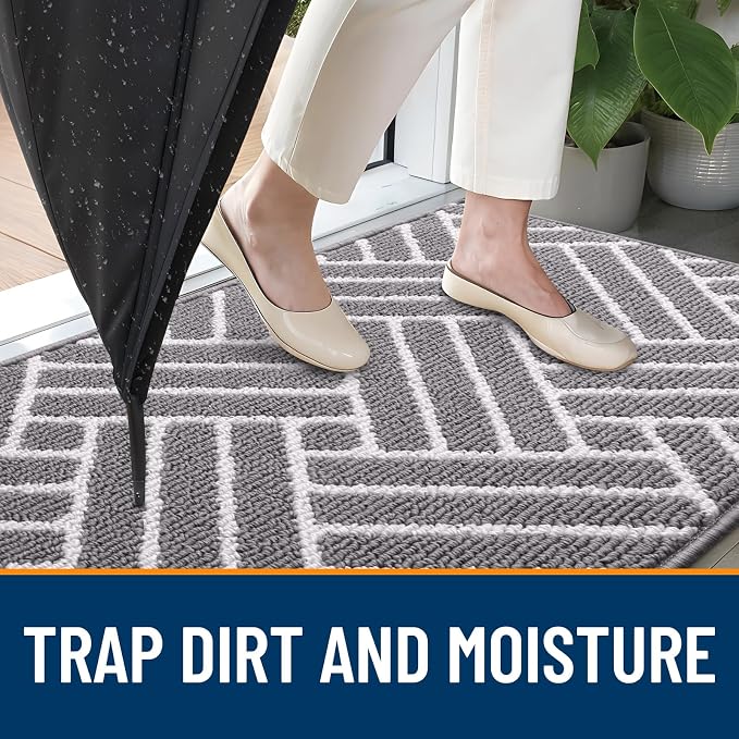 OLANLY Runner Indoor Door Mat, 47x23 Inch, Dirt Resistant and Absorbent - Image 2
