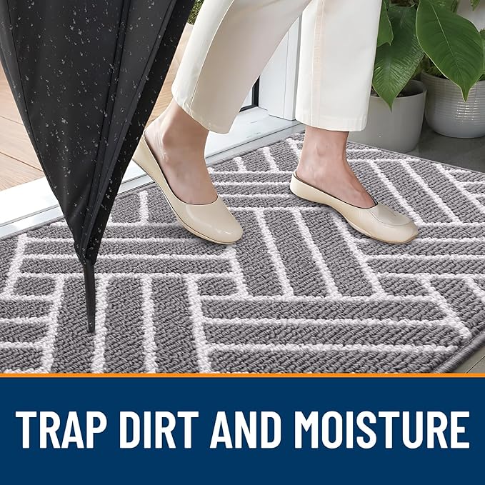 OLANLY Runner Indoor Door Mat, 59x23 Inch, Dirt Resistant and Absorbent - Image 2