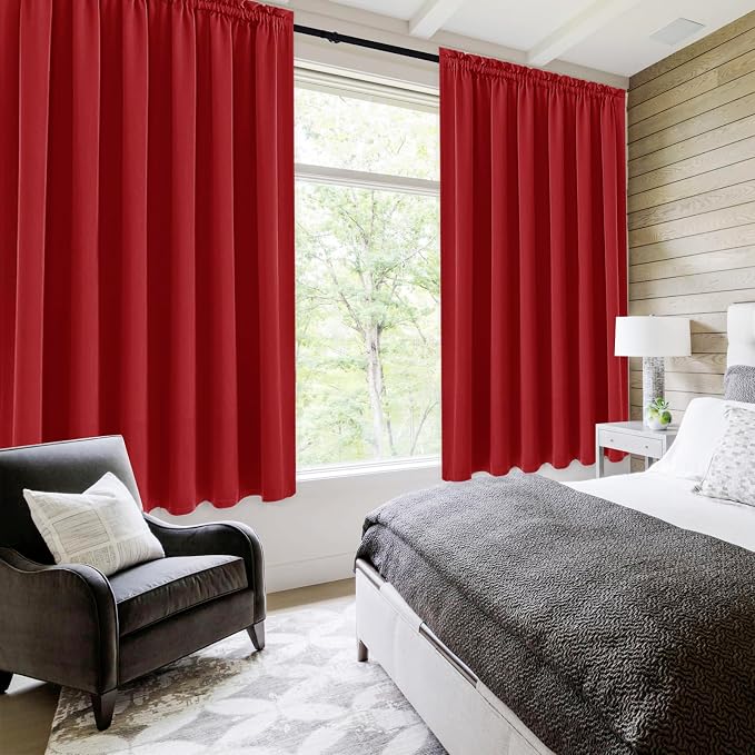 DWCN Blackout Curtains for Living Room Thermal Insulated, Energy Saving & Noise - Image 2