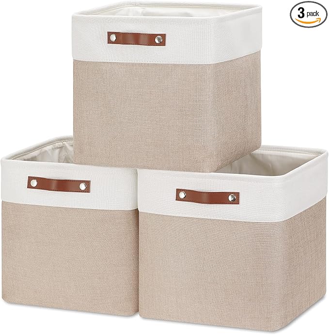 HNZIGE Cube Storage Baskets for Shelves Foldable Storage Baskets Cube Storage by HNZIGE