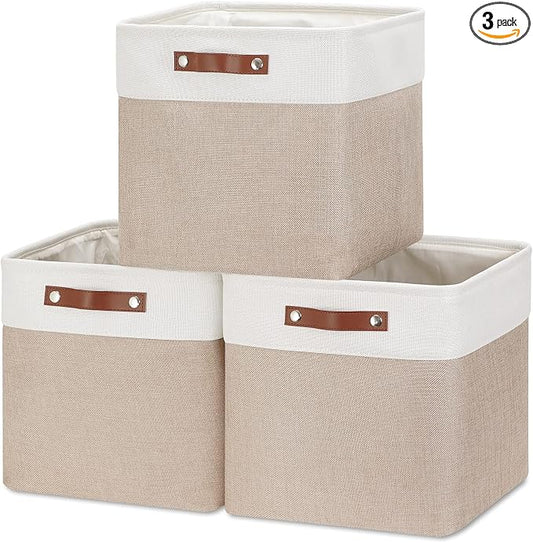 HNZIGE Cube Storage Baskets for Shelves Foldable Storage Baskets Cube Storage by HNZIGE