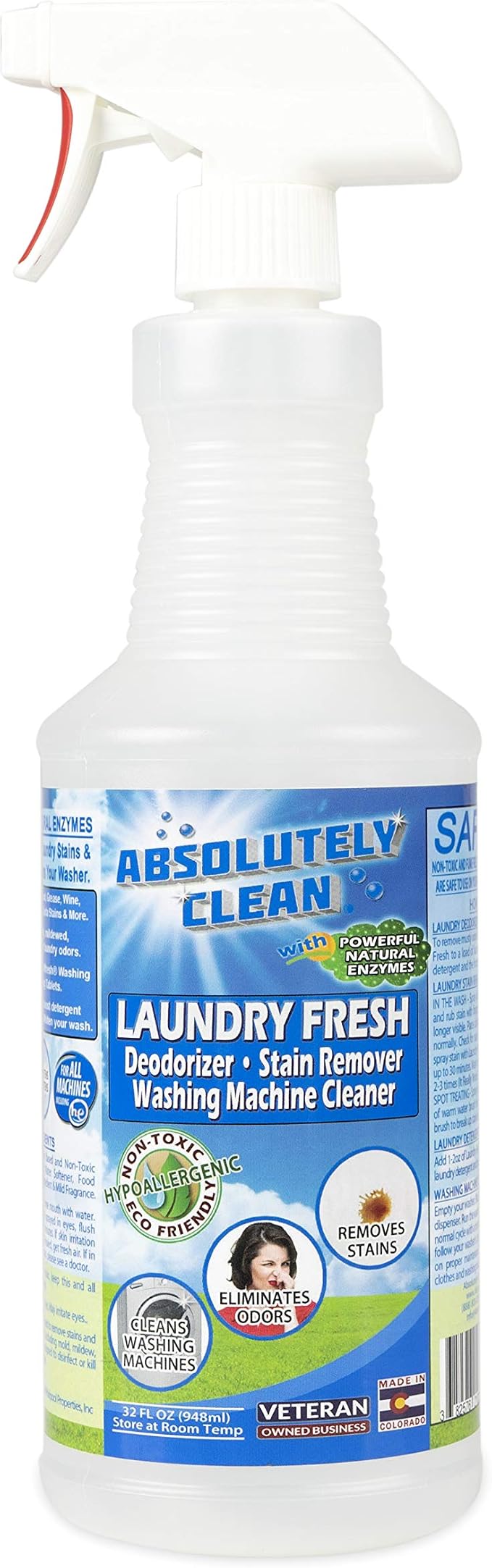 Absolutely Clean Amazing Laundry detergent liquid Stain and Odor Remover by AbsolutelyClean