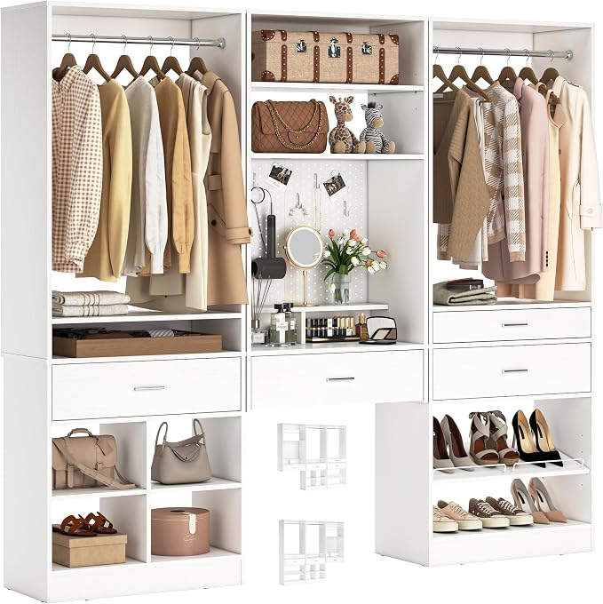 Unikito 75” Modular Closet System, Freestanding Closet Organizer by Unikito