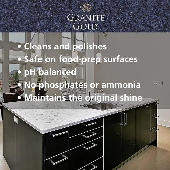 Granite Gold Quartz Clean & Shine Streak-Free Cleaner Deeps Cleans and Polishes - Image 5