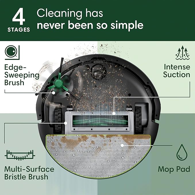 iRobot Roomba 104 2in1 Vacuum & Mop Robot - Image 3