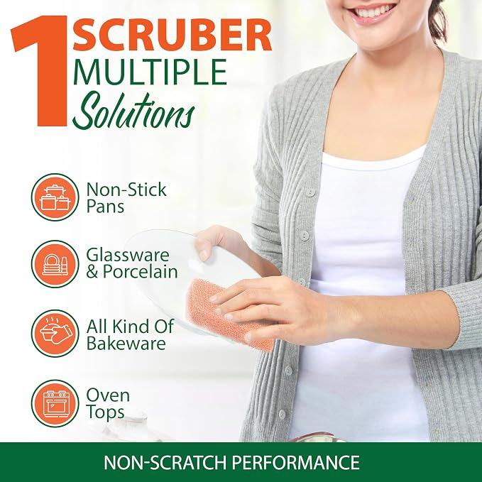 Peachy Clean Kitchen Scrubber Fragrance Free 3pk - Image 3