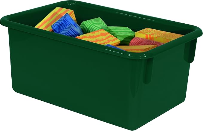 Wood Designs Cubby Storage Bin, Heavy Duty Plastic Containers - Image 3