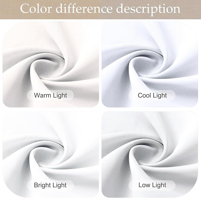 RYB HOME Blackout Curtains 80 inches Long Thermal Insulating Large Window - Image 2