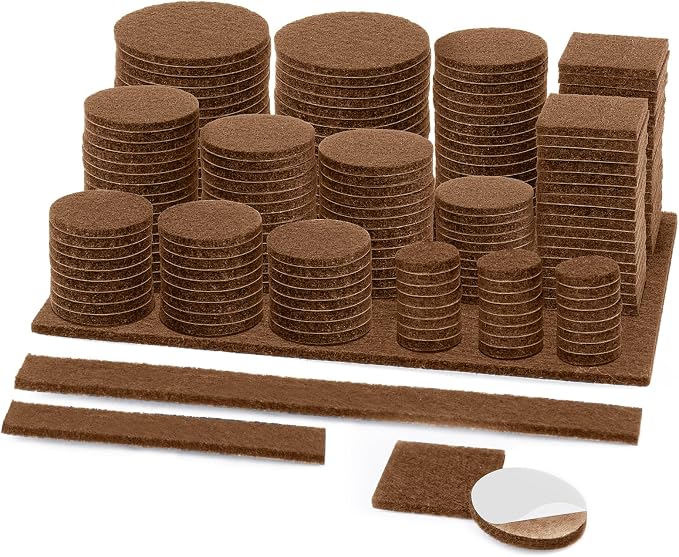BALEINE 300PCS Felt Furniture Pads, Scratch-Reducing Floor Protectors by BALEINE