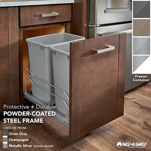 Rev-A-Shelf Double Pullout Trash Cans - Image 6
