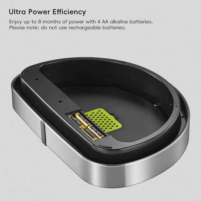 EKO Mirage Semi-Round Motion Sensor Trash Can, 47 Liter / 12.4 Gallon Automatic - Image 7
