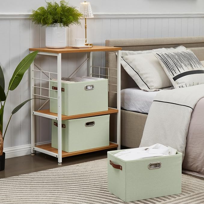 Large 3-Pack Foldable Fabric Storage Bins - Image 7