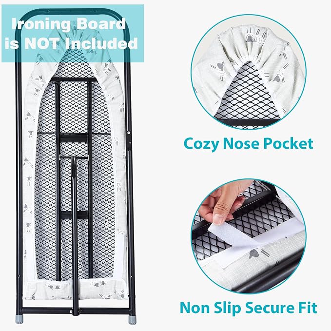 Over The Door Ironing Board Cover 13 x 37 inch, Small Iron Board Cover w 3 - Image 3