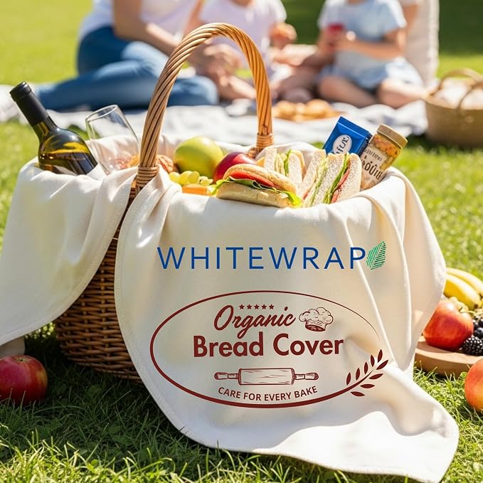 WHITEWRAP Flour Sack Towels for Bread Dough Proofing – 100% Unbleached Cotton - Image 7