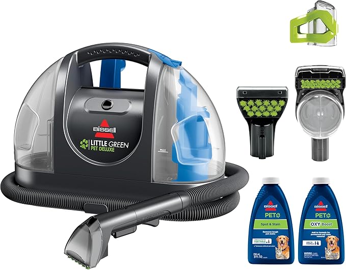 BISSELL Little Green Pet Deluxe Portable Carpet Cleaner and Car/Auto Detailer by BISSELL