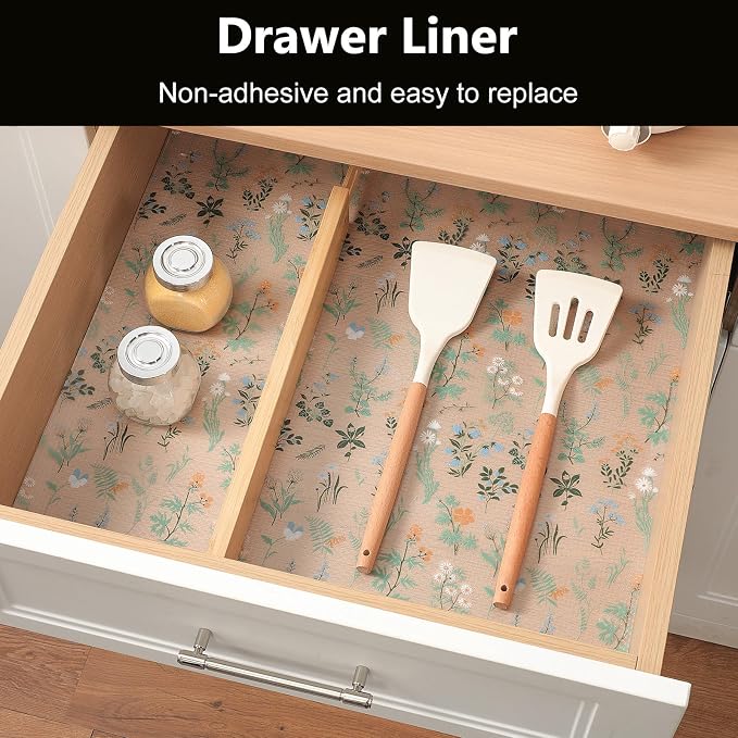 INNOLITES Shelf Liners for Kitchen Cabinets – Drawer Liner Waterproof & - Image 2
