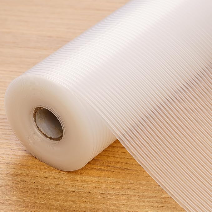 Shelf Liners for Kitchen Cabinets Non-Adhesive & Washable, Non Slip Cabinet by KIAIEIU