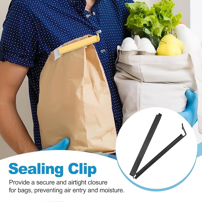 PATIKIL Sealing Clips 4.3 Inch, 10 Pack Reusable Plastic Bag Clip Clamp Sealer - Image 5