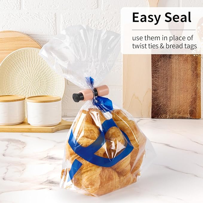 10 Pack Squeeze and Lock Bread Bag Clips, Bread Clips Resuable, Bag Clip - Image 4