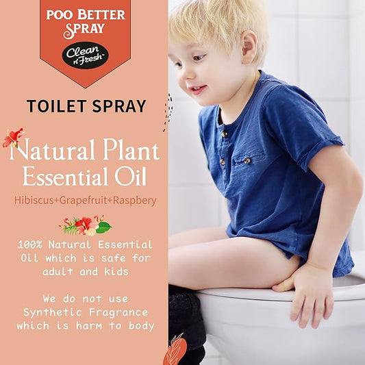 Clean-n-Fresh Toilet Spray 6.8 Oz, Hibiscus Scent, Bathroom Odor Deodorizer - Image 2