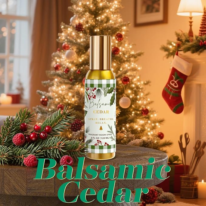 Room Spray, Balsamic Cedar, Gingerbread Cookies, 3 Pack, Each 4 fl oz, - Image 2