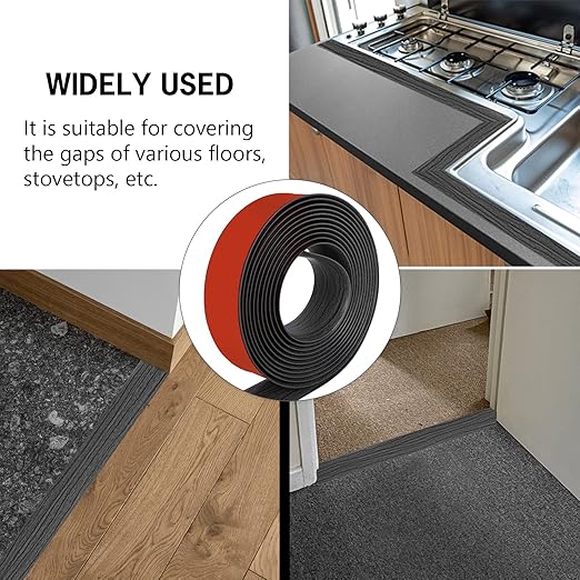 16.4Ft Floor Transition Strip Self Adhesive Vinyl Cover Floor Strip Flat - Image 5