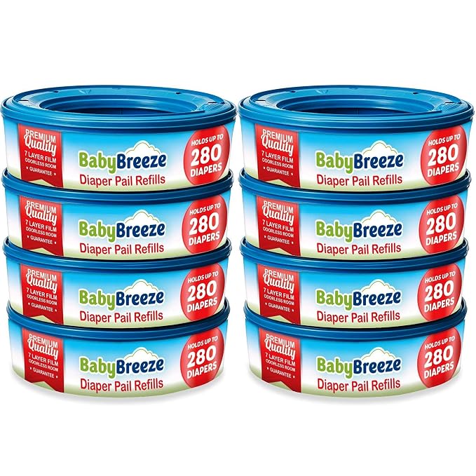 BabyBreeze Diaper Pail Refill Bags Compatible by BabyBreeze