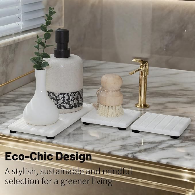 3PCS Stone Drying Tray, Stones Soap Trays, Water Absorbing Stone Tray - Image 7