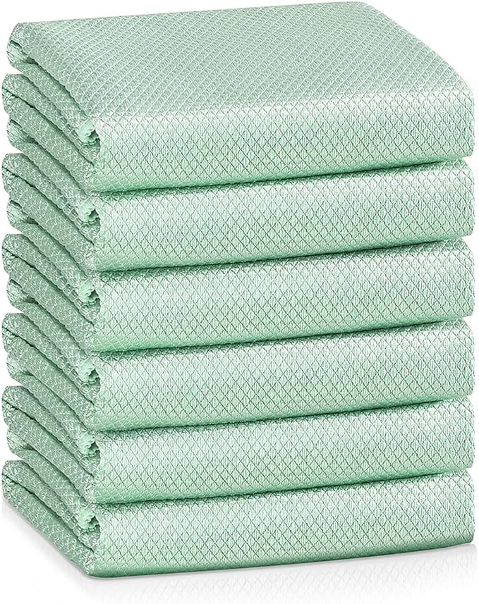 Nanoscale Cleaning Cloth, Easy Clean Fish Scale Microfiber Glass Cleaning by VPMURUGA